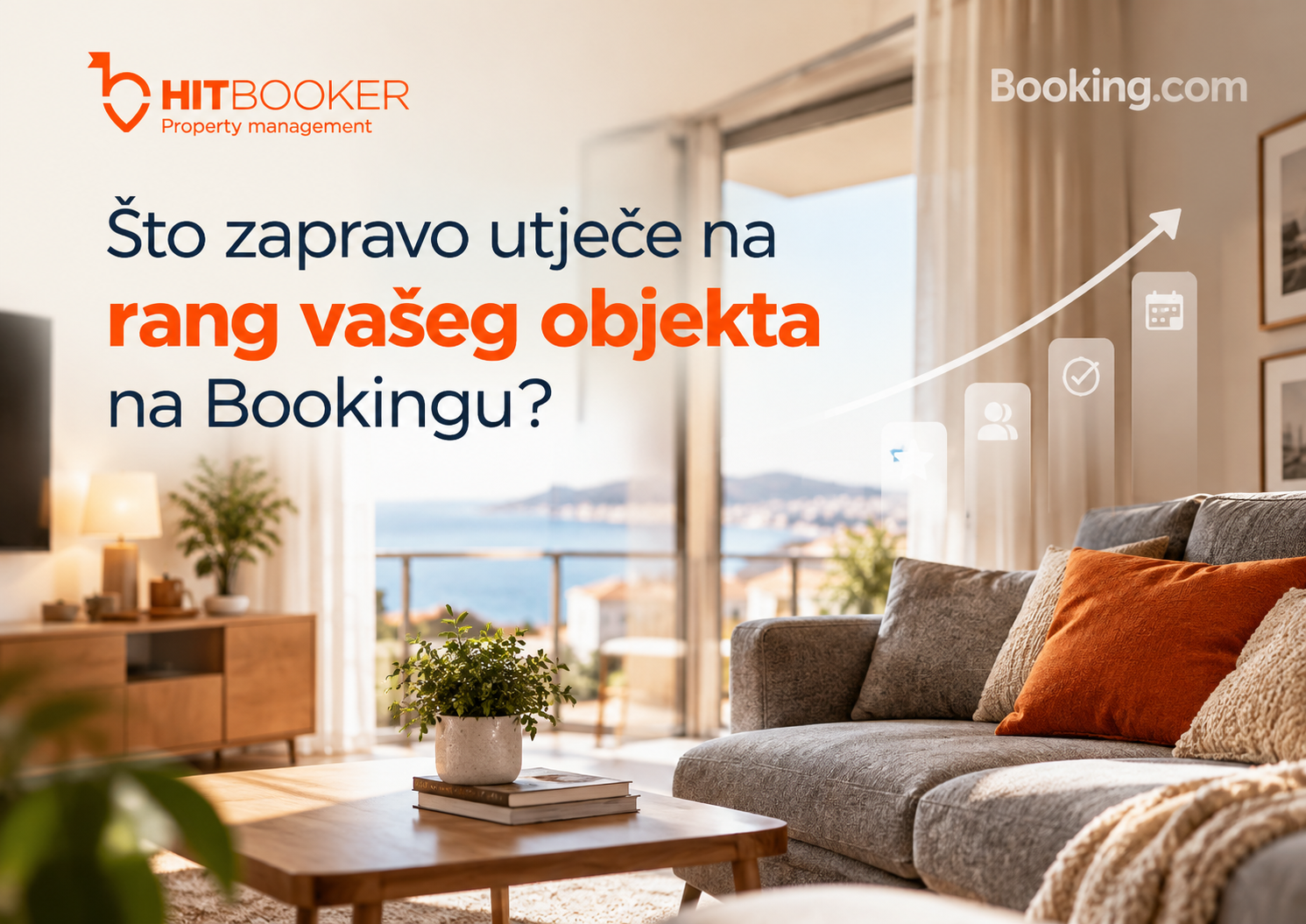 Što zapravo utječe na rang vašeg objekta na Bookingu
